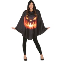 Sinister Pumpkin Poncho für Frauen