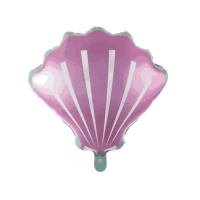 Muschel Ballon rosa 51 cm