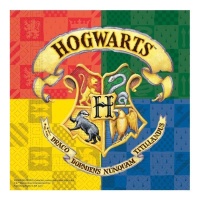 Harry Potter Hogwarts Häuser 16,5 x 16,5 cm Servietten - 20 Stück