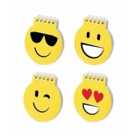 Notizbuch mit Emoticons - 1 Einheit