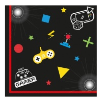 Videospiele Party Gamer-Servietten 16,5 x 16,5 cm - 20 Stück