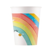 Regenbogen Gläser 200 ml - 8 Stk.