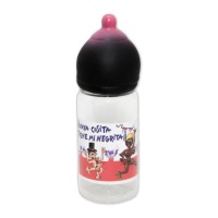 Schwarzer Sauger Babyflasche von Vaya cosita tiene mi negrita 360 ml