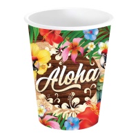 Tropische Aloha Trinkgläser 240 ml - 6 Stück