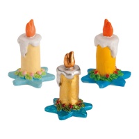 3 cm Kerzenfiguren für Weihnachtskuchen - Dekora - 50 Stk.