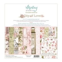 Stadt der Liebe Scrapbooking Papier Kit - Mintay Papers - 12 Blätter