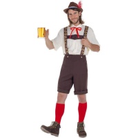 Deutsches Oktoberfest Kostüm für Männer - Braun