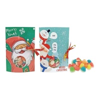 Weihnachtskarte mit sortierten Jelly Beans von 40 gr.