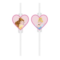 Disney Princess Strohhalme 22 cm - 4 Stk.