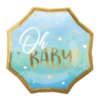 Oh Baby! blauer Stern-Ballon 55 x 55 cm - Anagramm