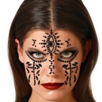 Black Sorceress Face Adhesive Face Jewellery